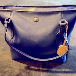 Leather Coach Tote